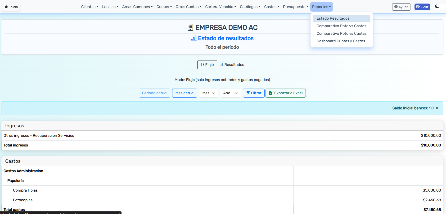 Estado de Resultados